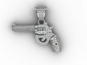 Pendant with gemstones 3D Print Model