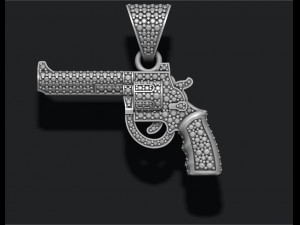 Pendant with gemstones 3D Print Model