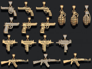 Pendants pack 3D Print Model