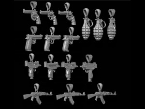 Pendants pack 3D Print Model