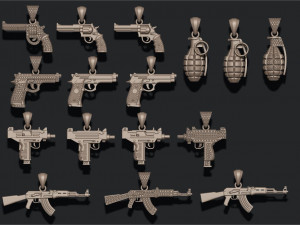 Pendants pack 3D Print Model