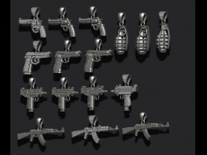 Pendants pack 3D Print Model