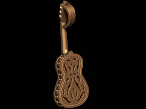 Guitar pendant with gems Model do druku 3D