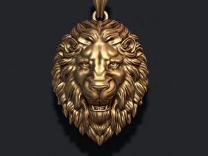 Кулон лев новий 3D Принт Модель