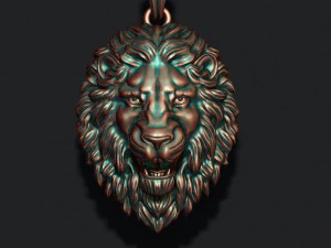 Lion pendant new 3D Print Model