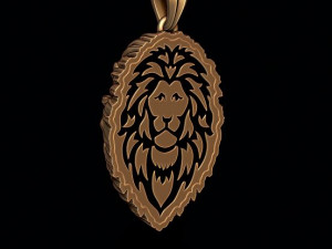 Lion pendant closed mouth Modelo de impresión 3D