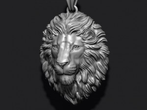 Lion pendant closed mouth Modelo de impresión 3D