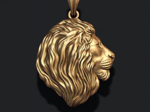 라이온 펜던트 3D 프린트 모델