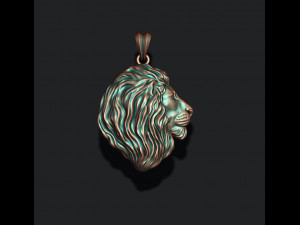 Lion pendant Modelo de Impressão 3D