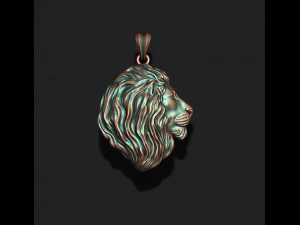 Lion pendant 3D Print Model