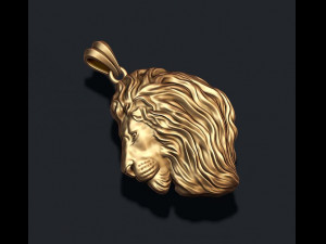 Lion pendant Modelo de Impressão 3D