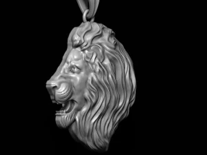 Aslan kolye 3D Baskı Modeli