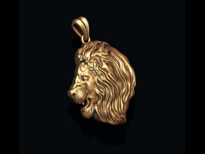 Lion pendant 3D 打印模型