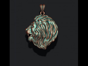 Lion pendant 3D 打印模型