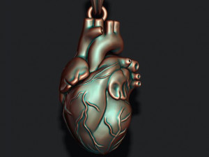Heart pendant 3D Print Model