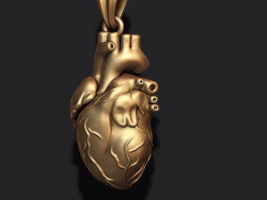 Heart pendant 3D Print Model