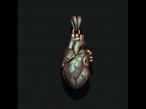 Heart pendant 3D Print Model