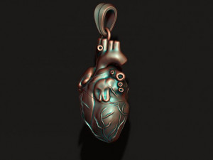 Heart pendant 3D Print Model