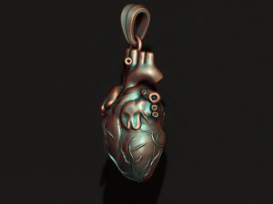 Heart pendant 3D Print Model