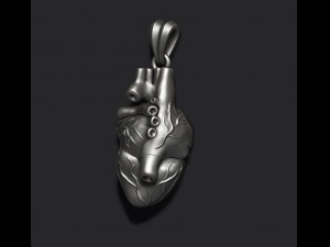 Heart pendant 3D Print Model