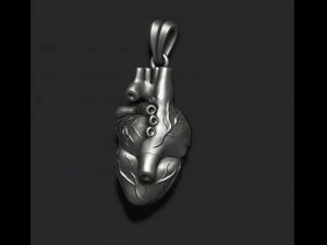 Heart pendant 3D Print Model