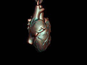 Heart pendant 3D Print Model