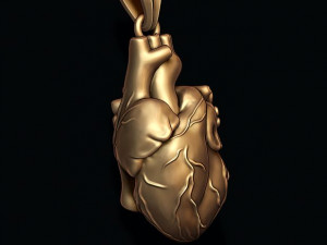 Heart pendant 3D Print Model