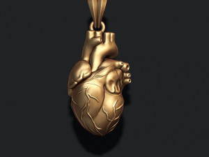 Heart pendant 3D Print Model