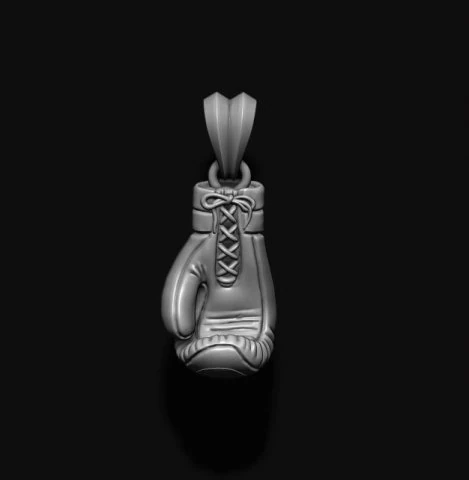 Boxing gloves pendant 3D Print Model .c4d .max .obj .3ds .fbx .stl .blend 