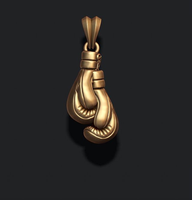Boxing gloves pendant 3D प्रिंट मॉडल .c4d .max .obj .3ds .fbx .stl .blend 