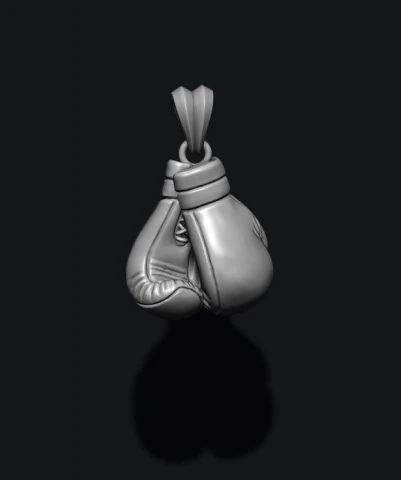 Boxing gloves pendant 3D Print Model .c4d .max .obj .3ds .fbx .stl .blend 