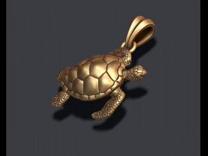 Turtle pendant 3D Print Model