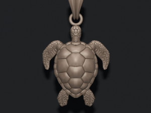 Turtle pendant 3D Print Model