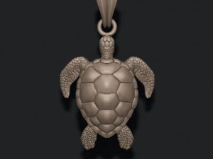 Turtle pendant 3D Print Model