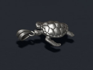 Turtle pendant 3D Print Model