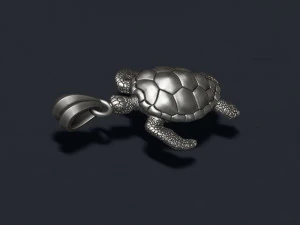 Turtle pendant 3D Print Model
