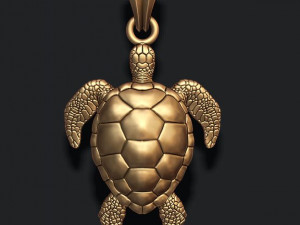 Turtle pendant 3D-Druckmodell