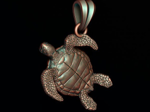 Turtle pendant 3D Print Model