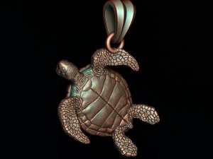 Turtle pendant 3D Print Model
