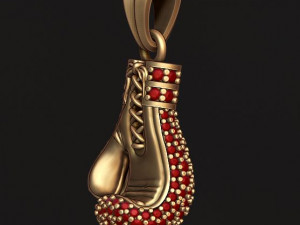 Boxing glove pendant with gems Modelo de Impressão 3D