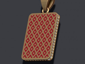 Spade king playing card pendant 3D-Druckmodell