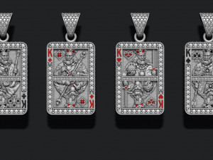 Playing cards kings pack set Model do druku 3D