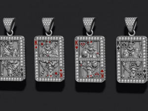 Playing cards kings pack set Model do druku 3D