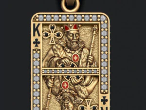 Playing cards kings pack set 3D Print Model