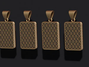 Playing cards kings pack set 3D Print Model