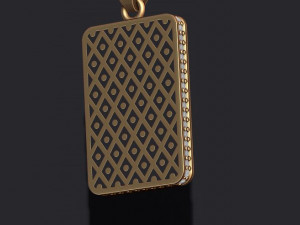 Club jack playing card pendant Modèles 3D en vedette