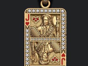 Playing cards jack pack set 3D Print Model