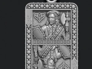 Playing cards jack pack set 3D Print Model