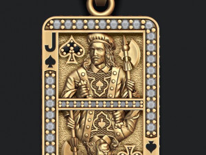 Playing cards jack pack set 3D प्रिंट मॉडल