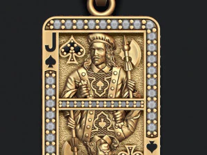 Playing cards jack pack set 3D Print Model